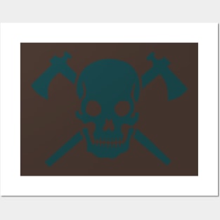 Skull Tomahawk Posters and Art